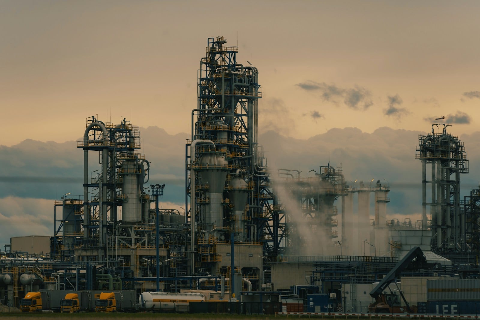 Stock photograph of an industrial processing facility